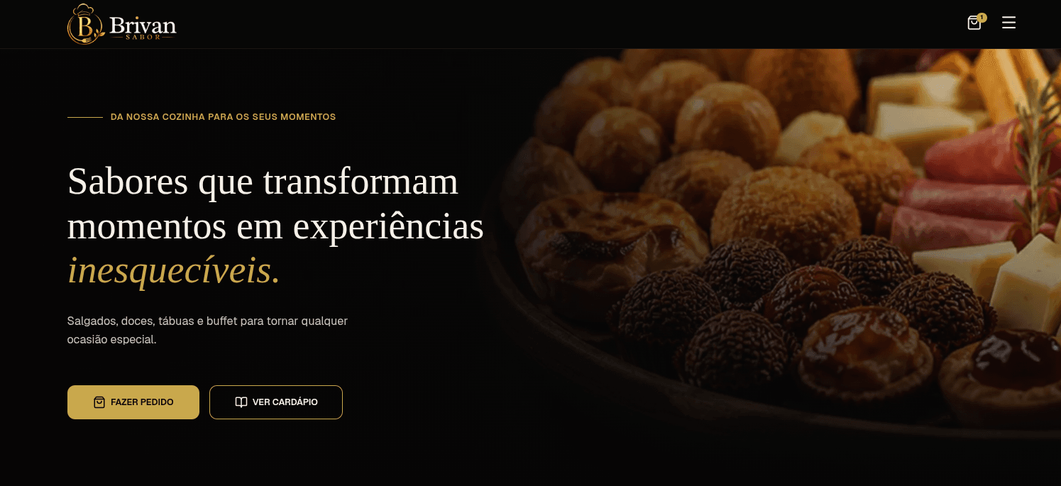 Preview do projeto Brivan Sabor